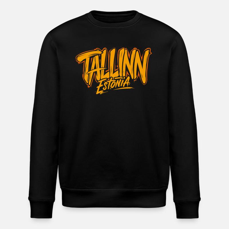 Tallinn, Estonie, Souvenir - Sweat bio ROLLER Stanley/Stella Unisexe - noir