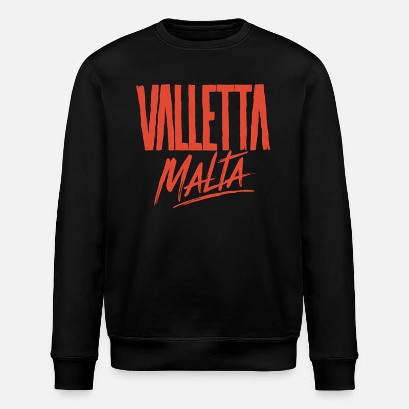 Valletta Malta Souvenir Erinnerung - Stanley/Stella Unisex Bio-Sweatshirt ROLLER - Schwarz