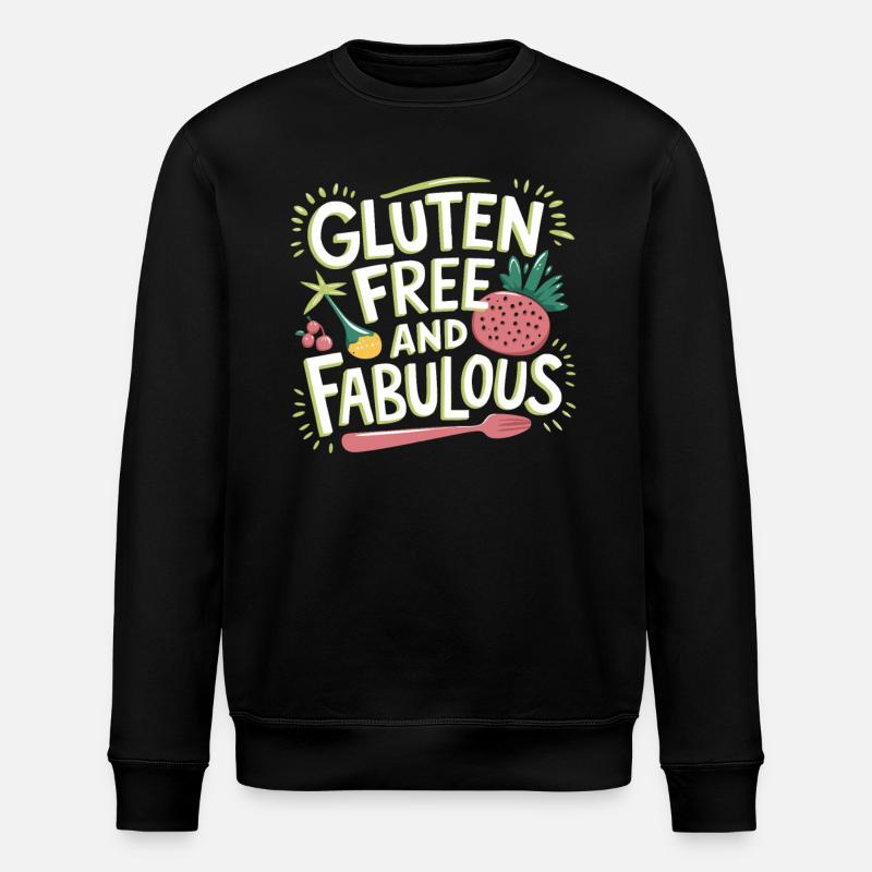 Sans gluten et fabuleux - Sweat bio ROLLER Stanley/Stella Unisexe - noir