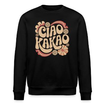Ciao Kakao - Stanley/Stella Unisex Bio-Sweatshirt ROLLER - Schwarz - Vorne - Nik (191cm)