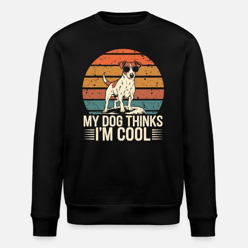 Jack Russell Terrier Besitzer - Stanley/Stella Unisex Bio-Sweatshirt ROLLER - Schwarz