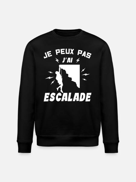 I can't I climbed - Stanley/Stella ROLLER Unisex Organic Sweatshirt - black