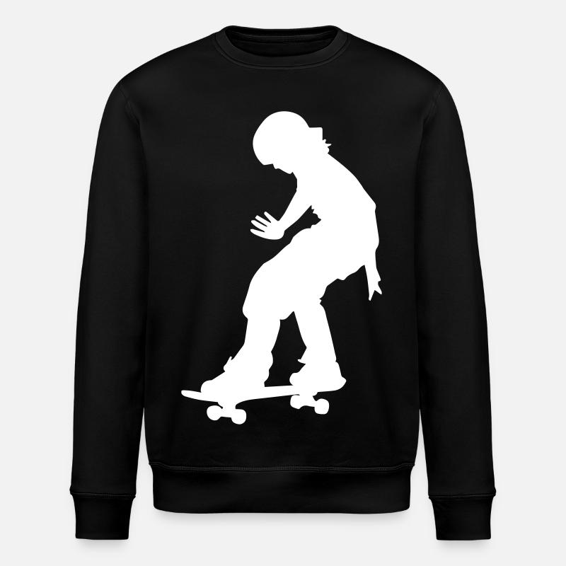 Skaterin - Stanley/Stella Unisex Bio-Sweatshirt ROLLER - Schwarz