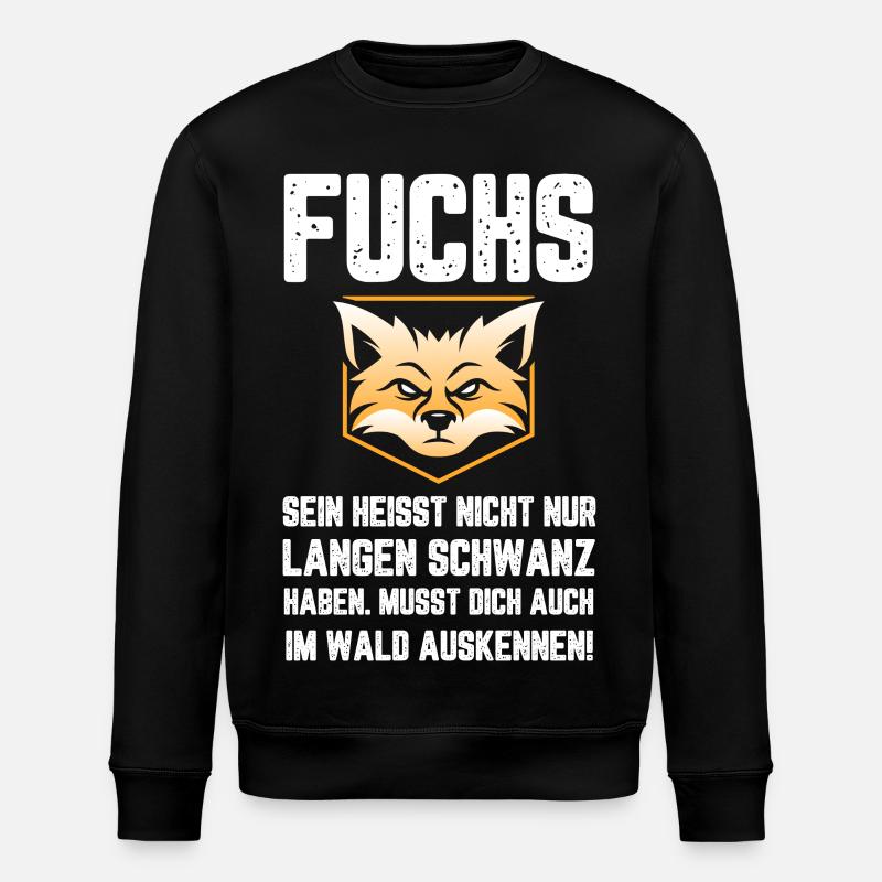 Fox Drôle de dicton drôle - Sweat bio ROLLER Stanley/Stella Unisexe - noir