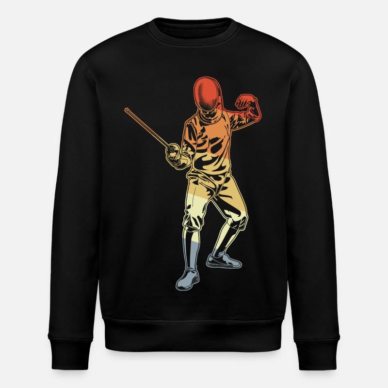 Fechter Skizze - Stanley/Stella Unisex Bio-Sweatshirt ROLLER - Schwarz