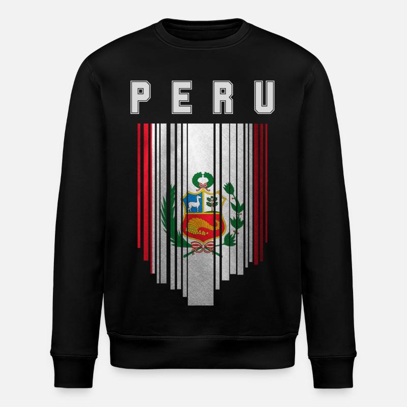Drapeau du Pérou, fierté péruvienne - Sweat bio ROLLER Stanley/Stella Unisexe - noir
