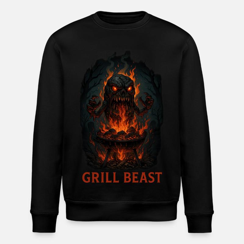 Grill Beast - Stanley/Stella Unisex Bio-Sweatshirt ROLLER - Schwarz