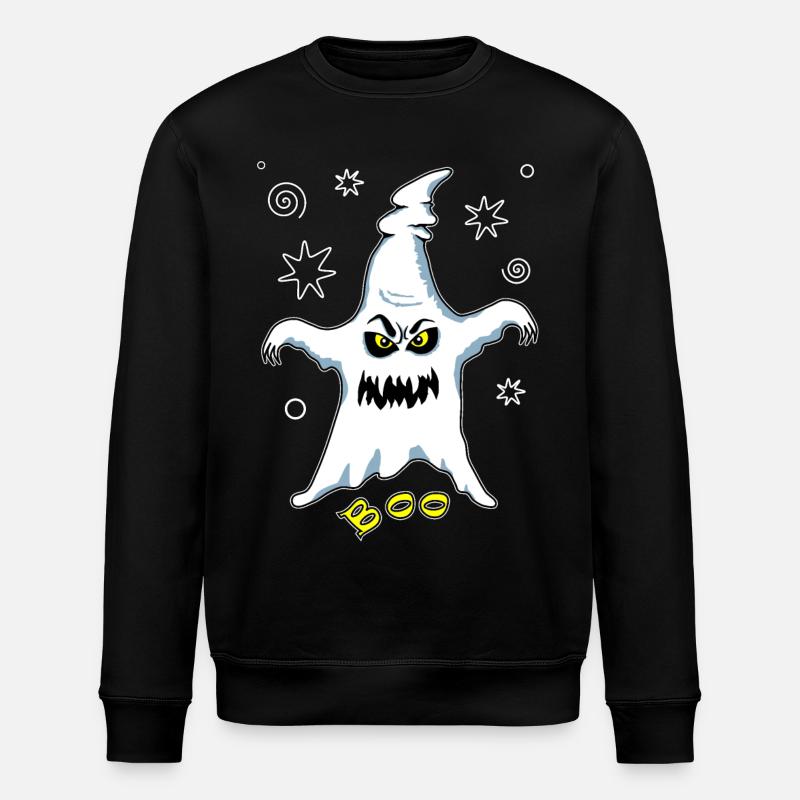 Ghost Ghost - Stanley/Stella ROLLER Unisex Organic Sweatshirt - black