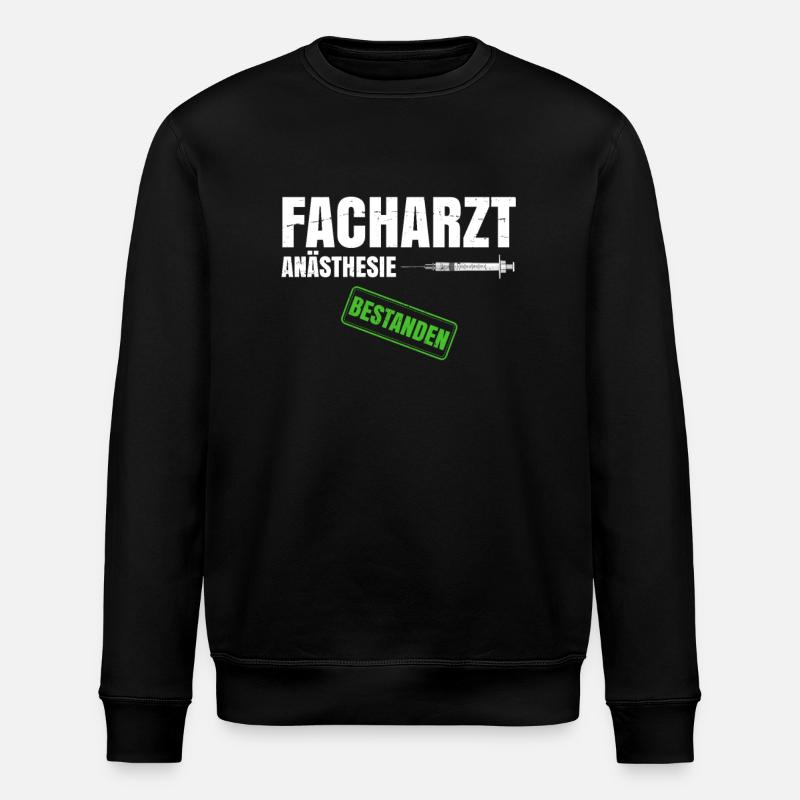 Facharzt Anästhesie - Stanley/Stella Unisex Bio-Sweatshirt ROLLER - Schwarz