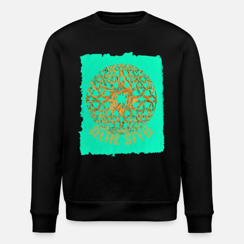 Celtic knot 18 E 95 - Stanley/Stella ROLLER Unisex Organic Sweatshirt - black
