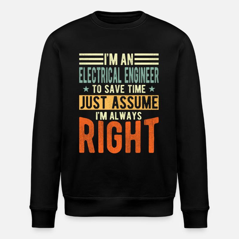 Electrical engineer - Stanley/Stella ROLLER Unisex Organic Sweatshirt - black