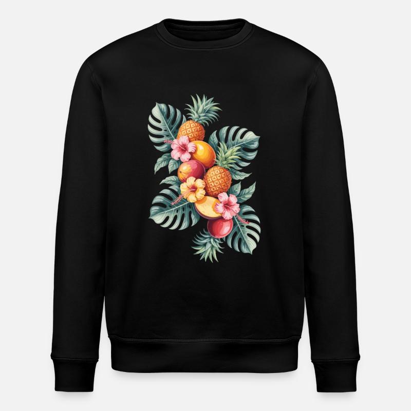 Fruits exotiques Paradis tropical - Sweat bio ROLLER Stanley/Stella Unisexe - noir