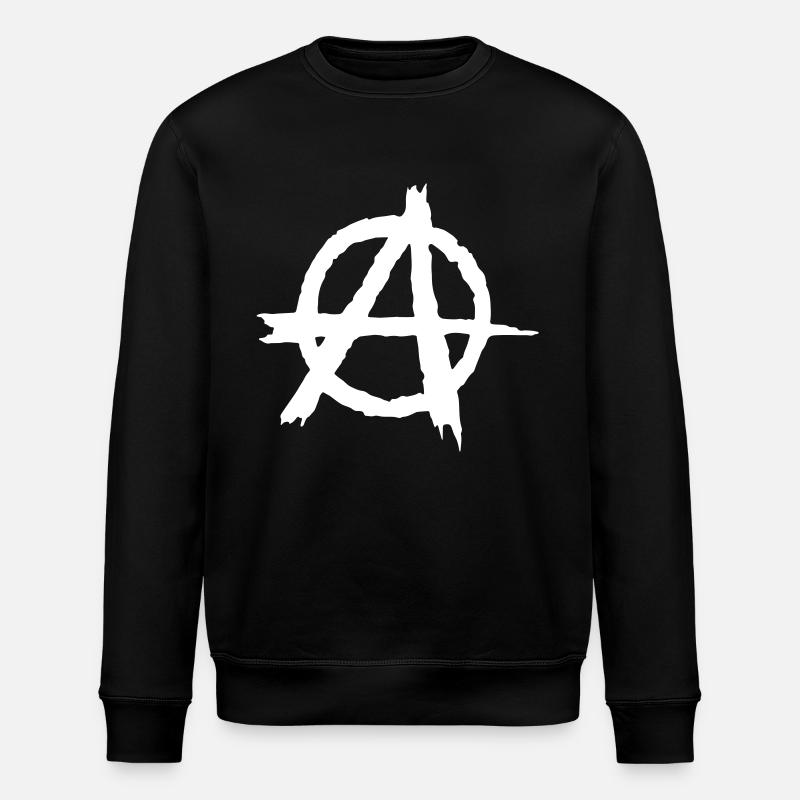 Anarchie Symbol - Stanley/Stella Unisex Bio-Sweatshirt ROLLER - Schwarz