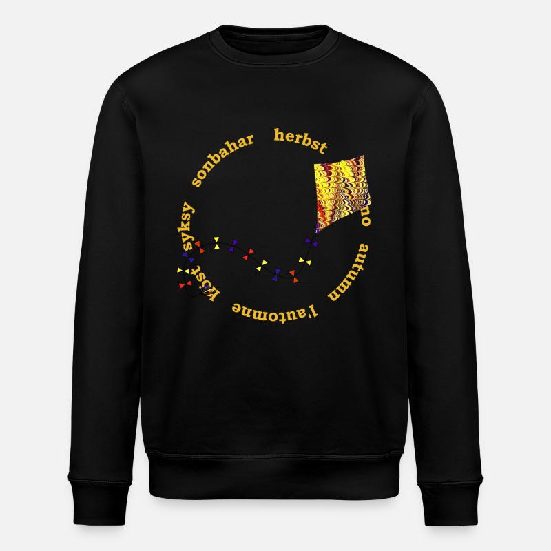 herbstlicher drachen e 281 - Stanley/Stella Unisex Bio-Sweatshirt ROLLER - Schwarz