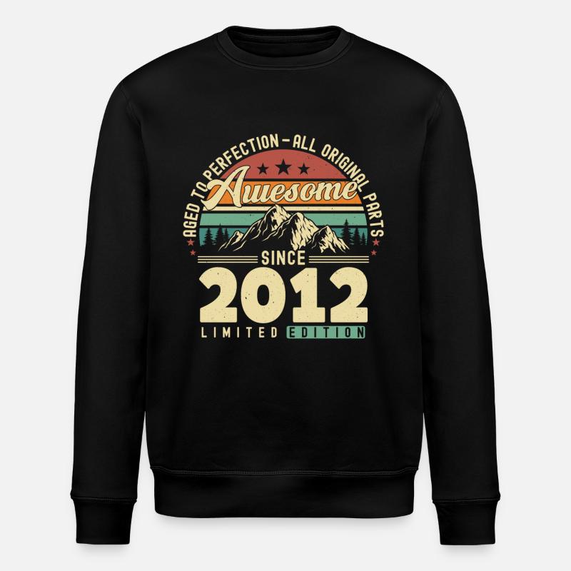 Great since 2012 - Stanley/Stella ROLLER Unisex Organic Sweatshirt - black