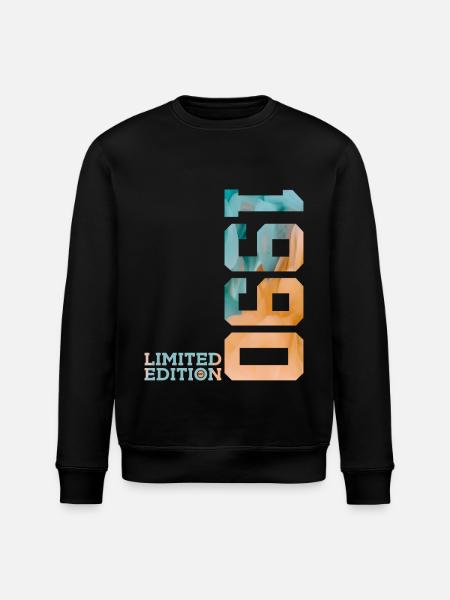 36TH BIRTHDAY LIMITED EDITION 1990 - Stanley/Stella ROLLER Unisex Organic Sweatshirt - black
