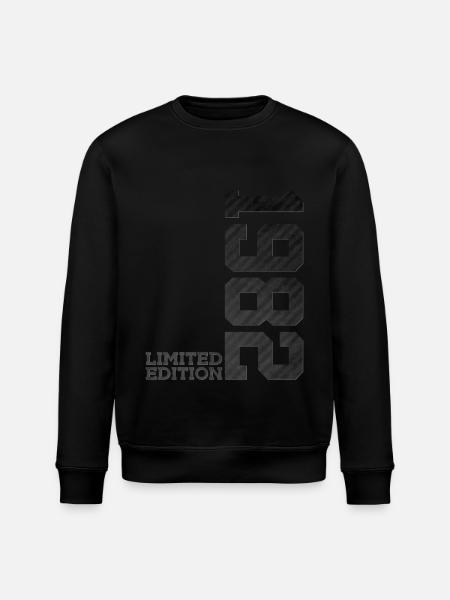44TH BIRTHDAY LIMITED EDITION 1982 - Stanley/Stella ROLLER Unisex Organic Sweatshirt - black