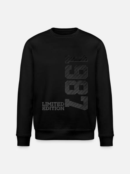 39TH BIRTHDAY LIMITED EDITION 1987 - Stanley/Stella ROLLER Unisex Organic Sweatshirt - black