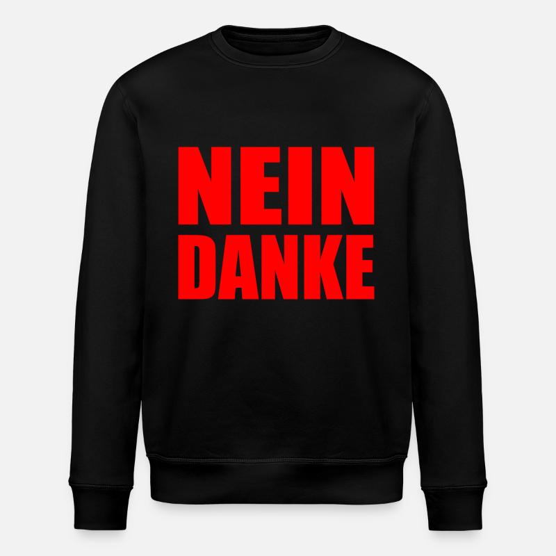 Nein danke - Stanley/Stella Unisex Bio-Sweatshirt ROLLER - Schwarz