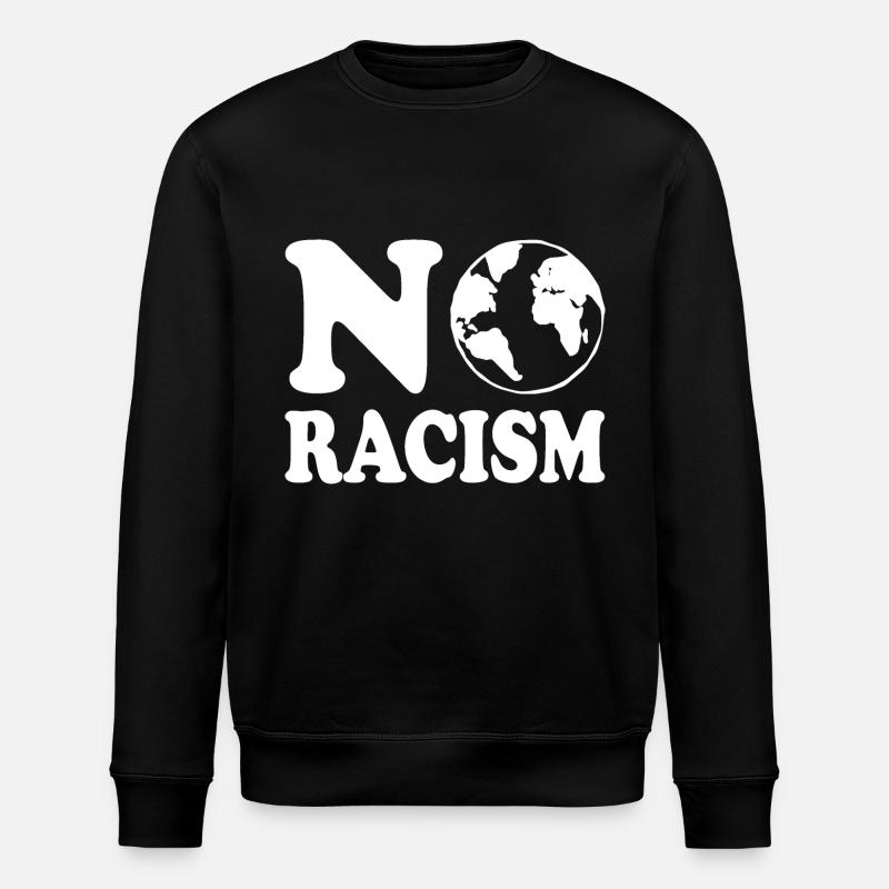 No racism - Stanley/Stella ROLLER Unisex Organic Sweatshirt - black