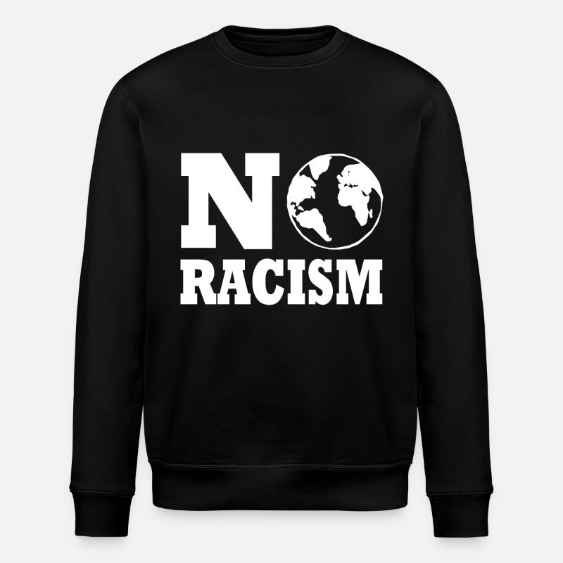 No racism - Stanley/Stella ROLLER Unisex Organic Sweatshirt - black