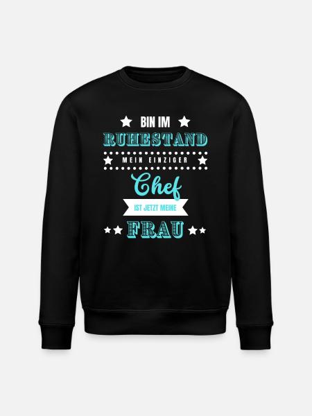 Pensionering Pensionist Pensionist Sjov Kone - Stanley/Stella økologisk unisex-sweatshirt ROLLER - sort