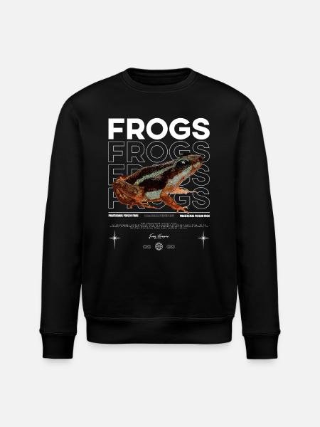 Phantasmatischer Giftfrosch Streetwear Froschhüter - Stanley/Stella Unisex Bio-Sweatshirt ROLLER - Schwarz