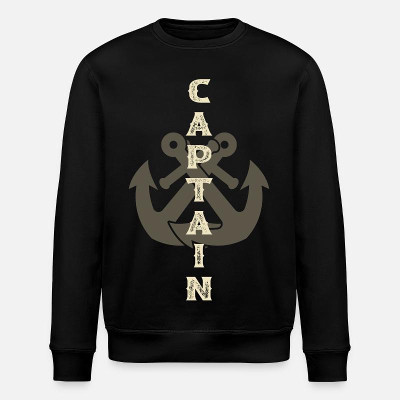 Kapitän Anker Boot - Stanley/Stella Unisex Bio-Sweatshirt ROLLER - Schwarz
