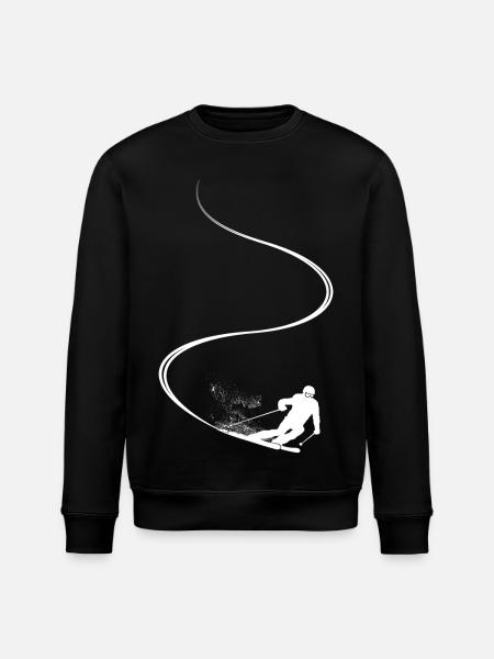 Skibane, afterski, vintersport, skiferie - Stanley/Stella økologisk unisex-sweatshirt ROLLER - sort