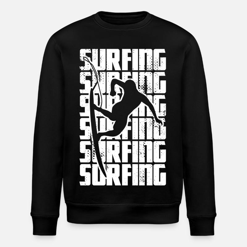 Surf - Sweat bio ROLLER Stanley/Stella Unisexe - noir