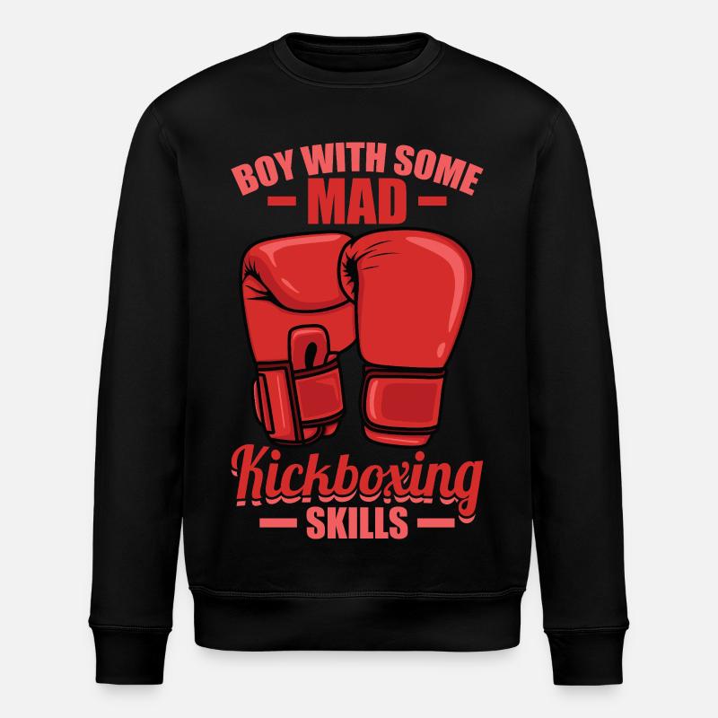 Kickboxer Junge - Stanley/Stella Unisex Bio-Sweatshirt ROLLER - Schwarz