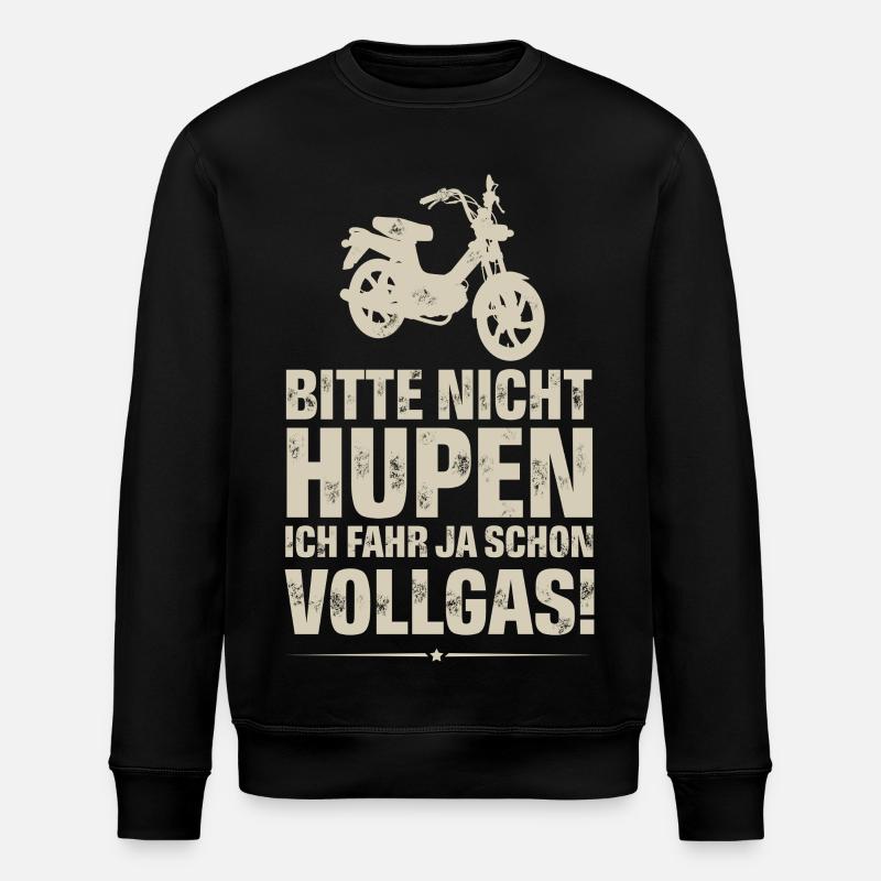 Mofa Mofafahrer - Stanley/Stella Unisex Bio-Sweatshirt ROLLER - Schwarz