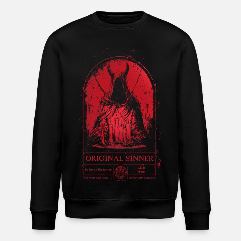 Original Sinner - Stanley/Stella Unisex Bio-Sweatshirt ROLLER - Schwarz