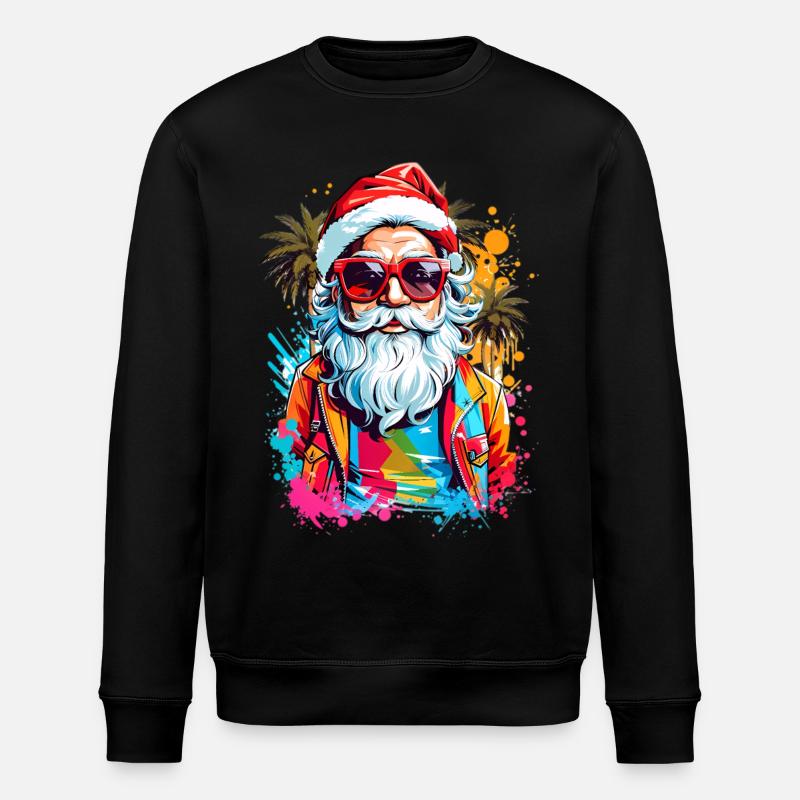 Père Noël cool - Sweat bio ROLLER Stanley/Stella Unisexe - noir