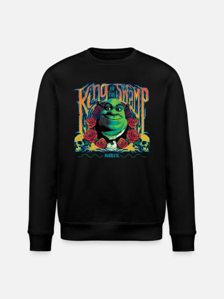 Shrek Design Roi Du Marais Avec Shrek Et Des Roses - Sweat bio ROLLER Stanley/Stella Unisexe - noir