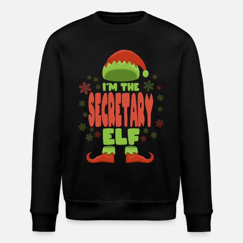 Secrétaire Lutin de Noël - Sweat bio ROLLER Stanley/Stella Unisexe - noir
