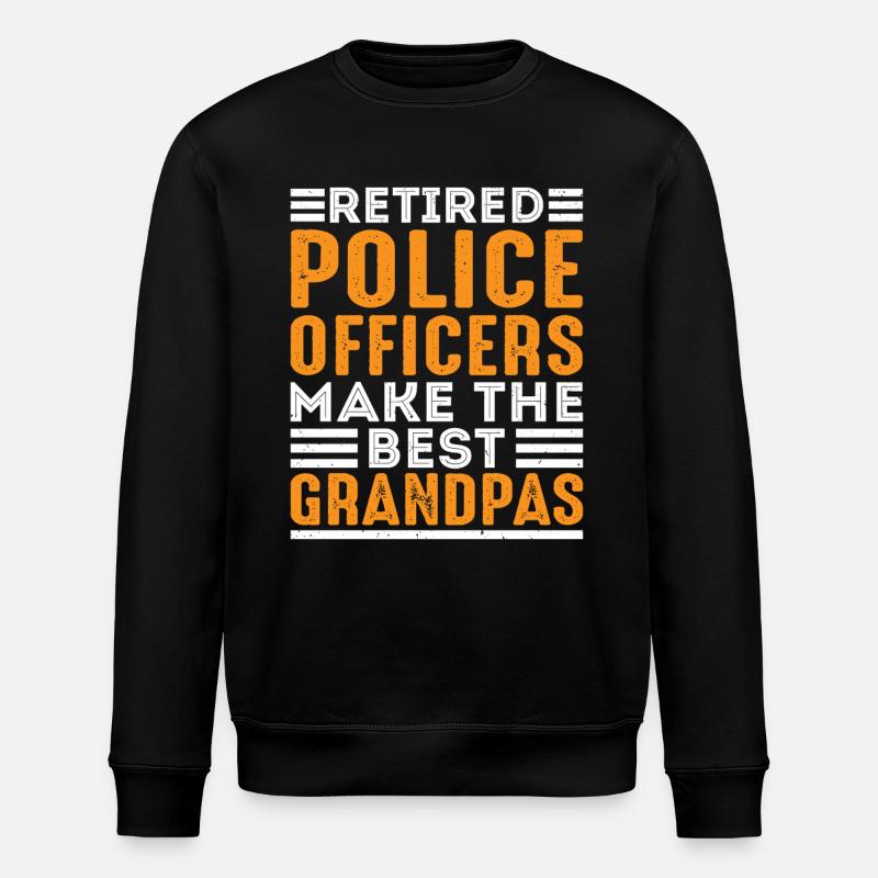 Polizist im Ruhestand - Stanley/Stella Unisex Bio-Sweatshirt ROLLER - Schwarz