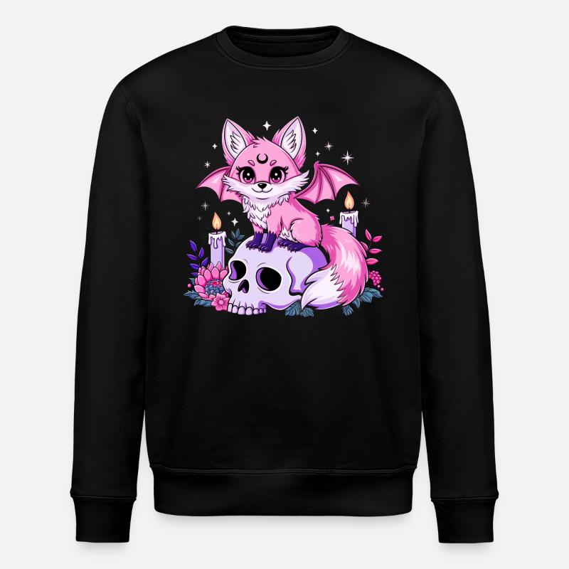 Animal Kawaii Pastel Goth Aesthétique - Sweat bio ROLLER Stanley/Stella Unisexe - noir