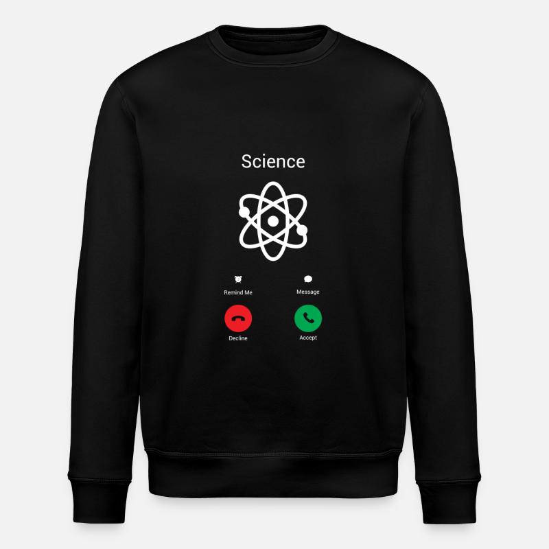 Science Gets! - Stanley/Stella ROLLER Unisex Organic Sweatshirt - black