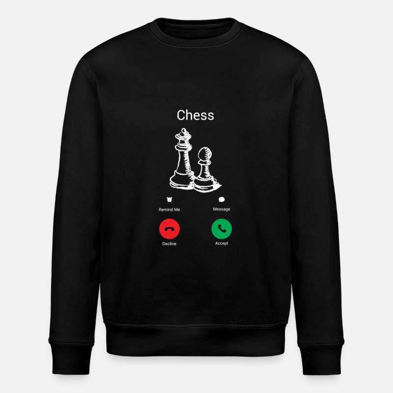 Chess Gets! - Stanley/Stella ROLLER Unisex Organic Sweatshirt - black