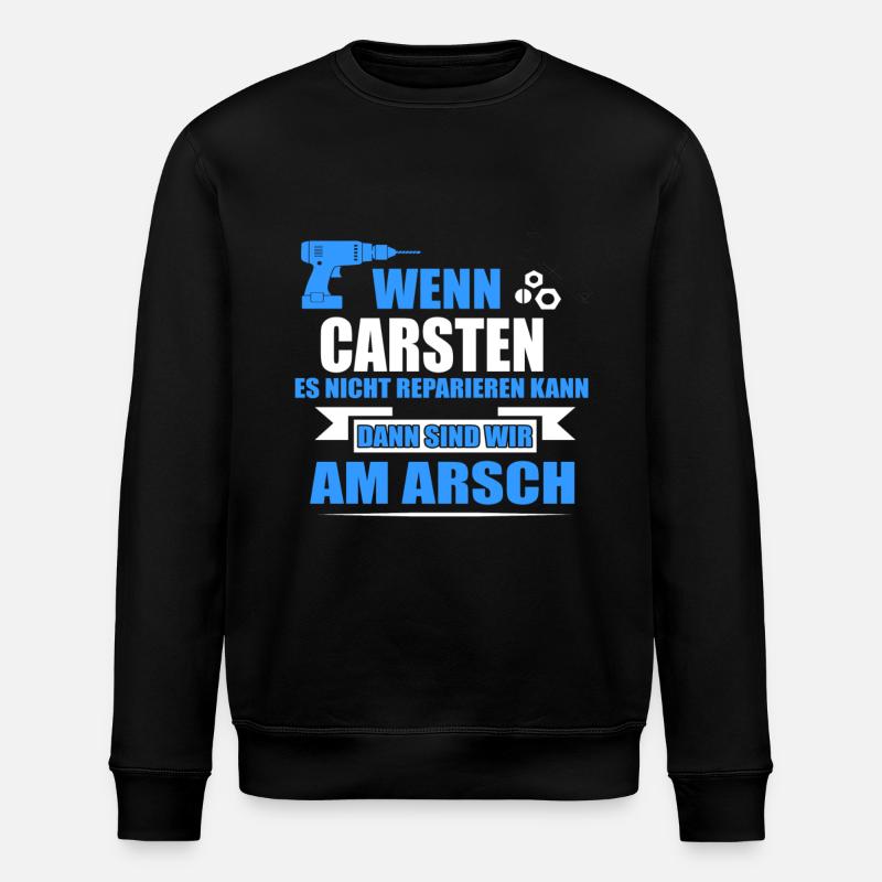 CARSTEN -Geschenk - Stanley/Stella Unisex Bio-Sweatshirt ROLLER - Schwarz