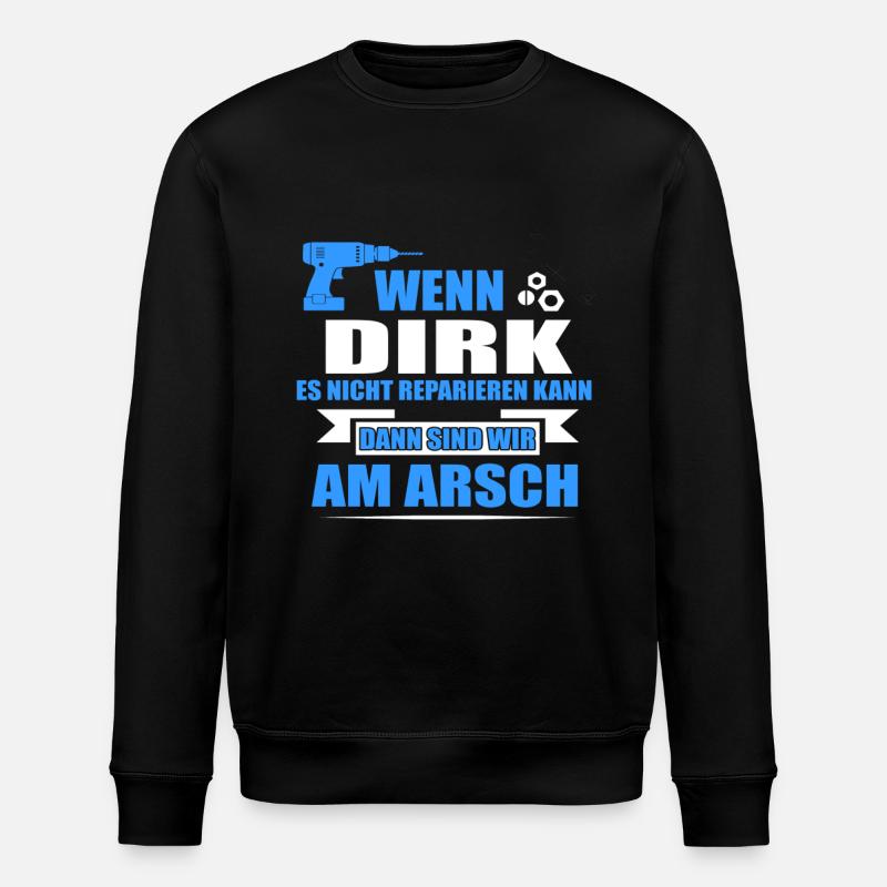DIRK-Geschenk - Stanley/Stella Unisex Bio-Sweatshirt ROLLER - Schwarz