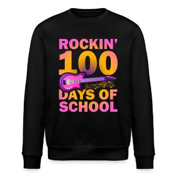Rockin 100 jours d’école Guitariste Musicien - Sweat bio ROLLER Stanley/Stella Unisexe - noir - Devant - Nik (191cm)