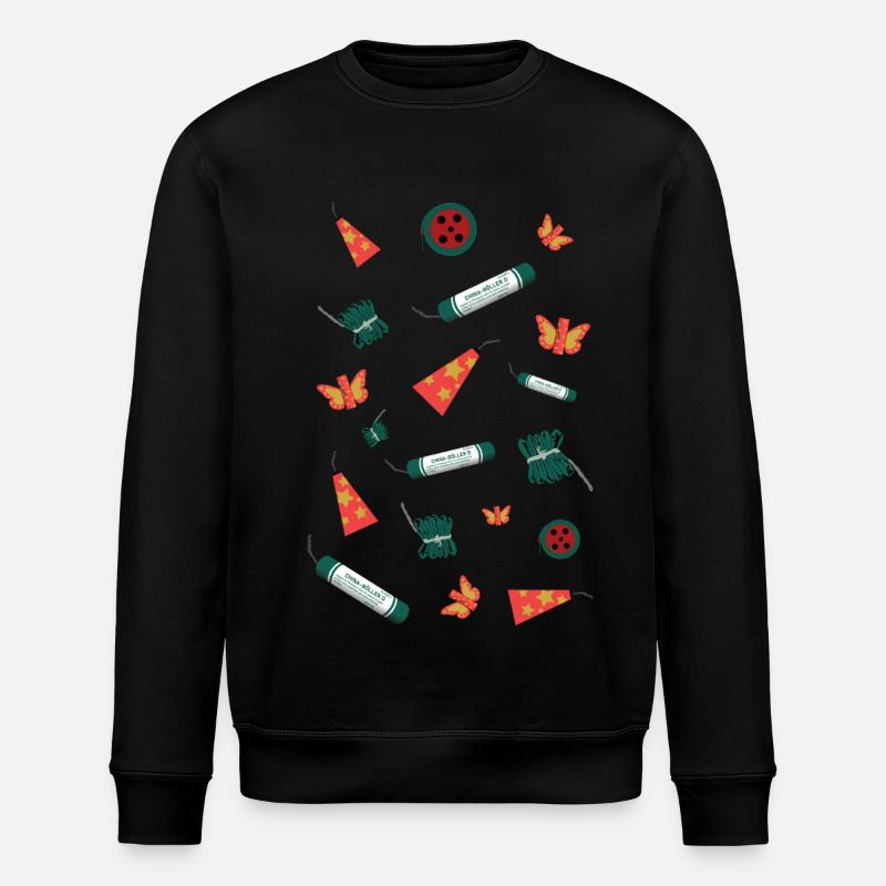 Feuerwerk Sortiment - Stanley/Stella Unisex Bio-Sweatshirt ROLLER - Schwarz