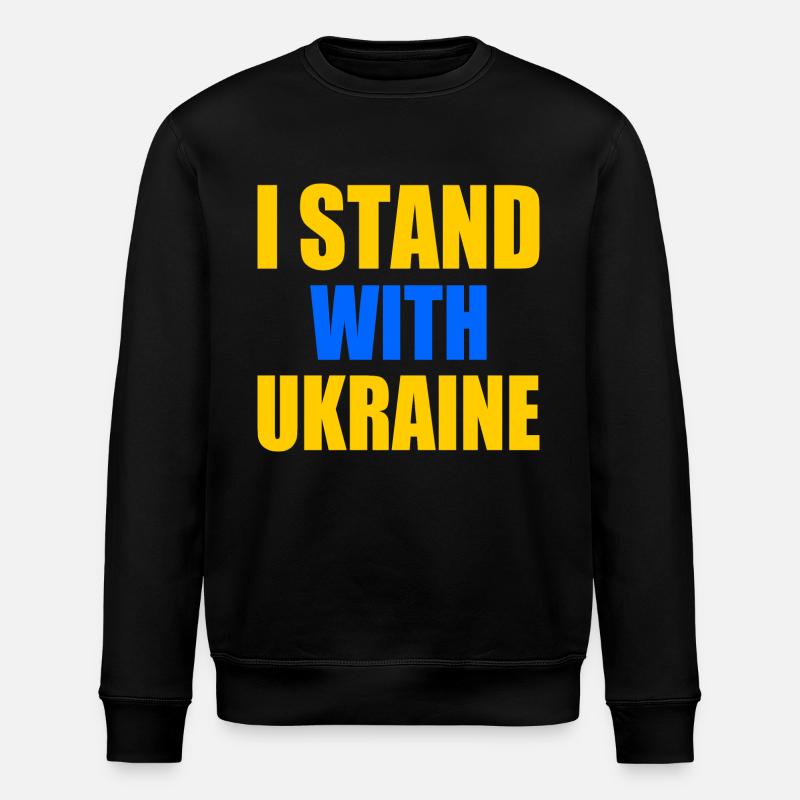 I stand with ukraine - Sweat bio ROLLER Stanley/Stella Unisexe - noir