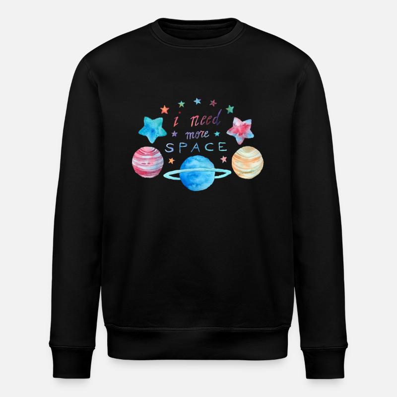 I Need More Space - Sweat bio ROLLER Stanley/Stella Unisexe - noir