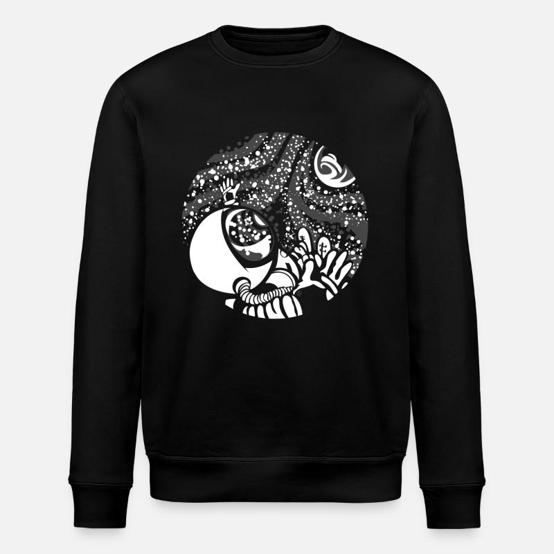 Raumfahrer - Stanley/Stella Unisex Bio-Sweatshirt ROLLER - Schwarz