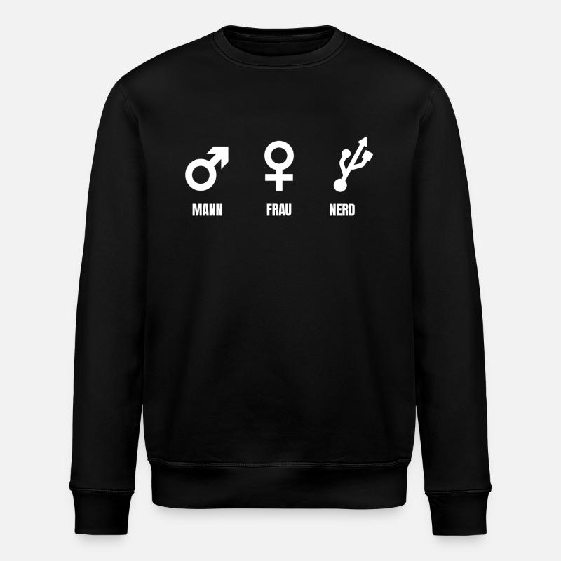 Nerd - Stanley/Stella Unisex Bio-Sweatshirt ROLLER - Schwarz