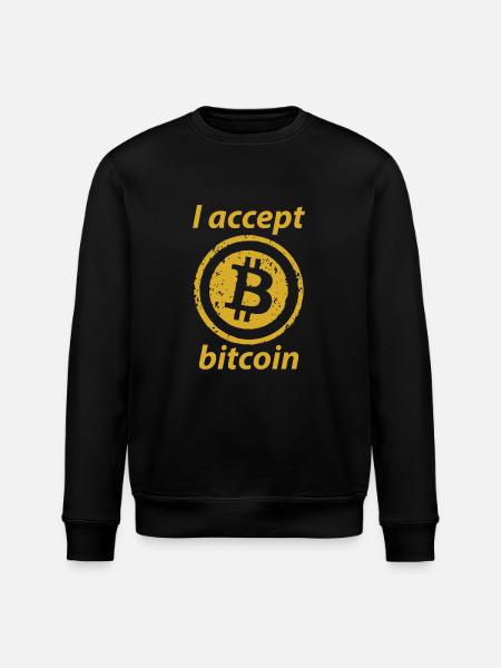 Bitcoin / cryptocurrency / gold / money / gift - Stanley/Stella ROLLER Unisex Organic Sweatshirt - black