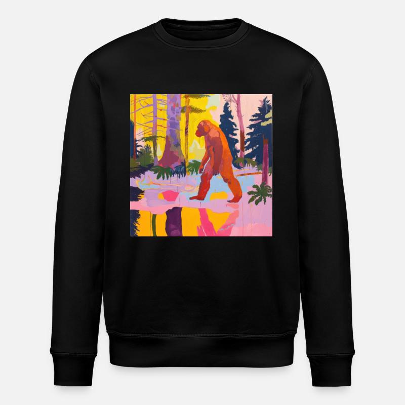 BigFoot grand pied sasquatch - Sweat bio ROLLER Stanley/Stella Unisexe - noir